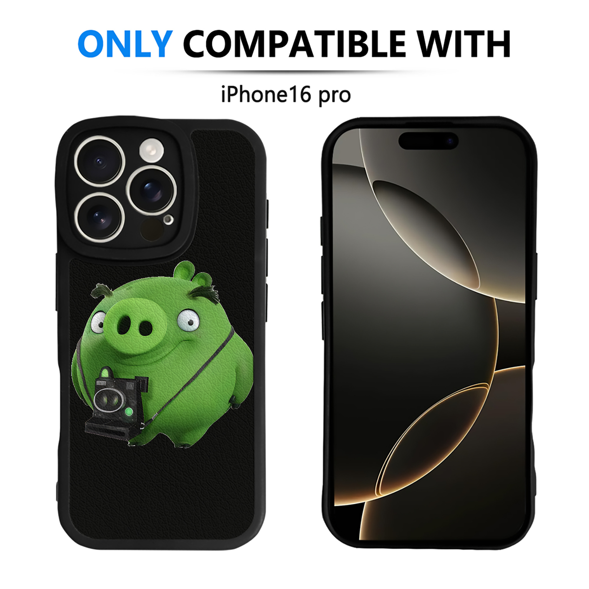 （画像用） Angry Birds アングリーバード 【iPhone 16シリーズ対応】シリコンスマホケース（レザー調） 材質：シリコン